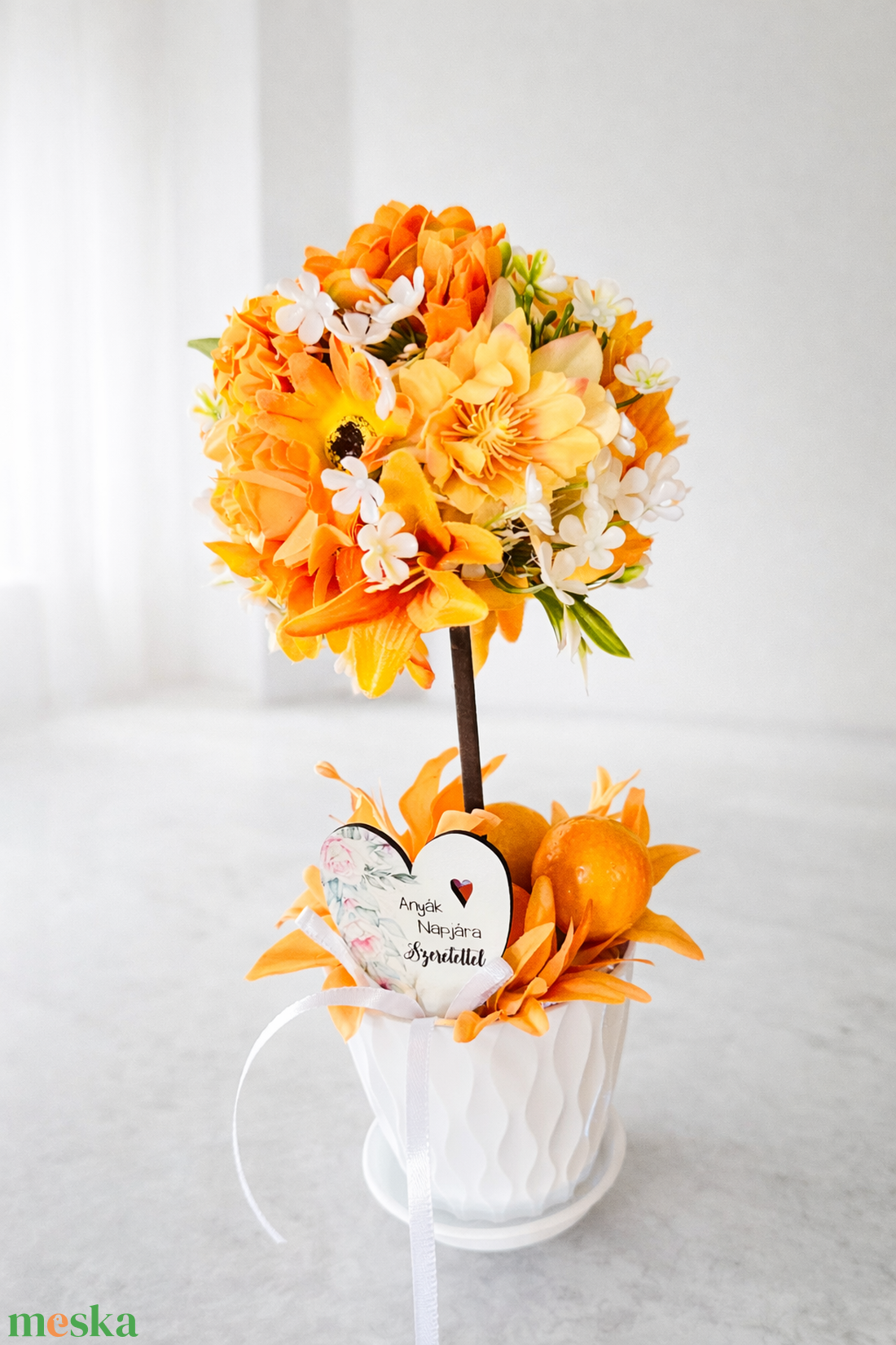 Anyák napi narancsfa � különleges virágdekoráció - otthon & életmód - virágdekoráció - virágdíszek - asztali virágdísz - Meska.hu