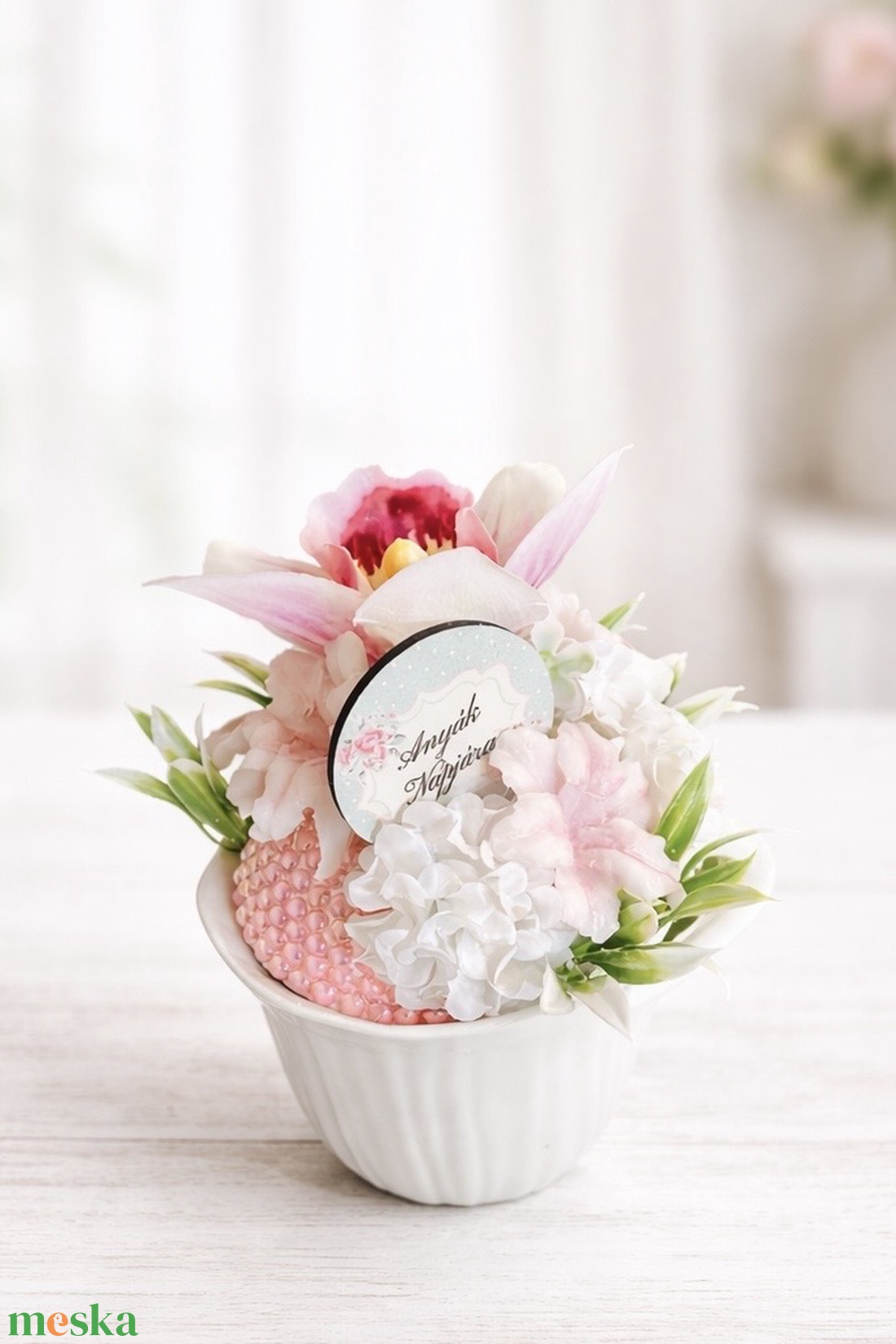 Szappanvirágos csészés, táblás anyák napi ajándék  - szépségápolás - szappan & fürdés - kézműves szappan - Meska.hu