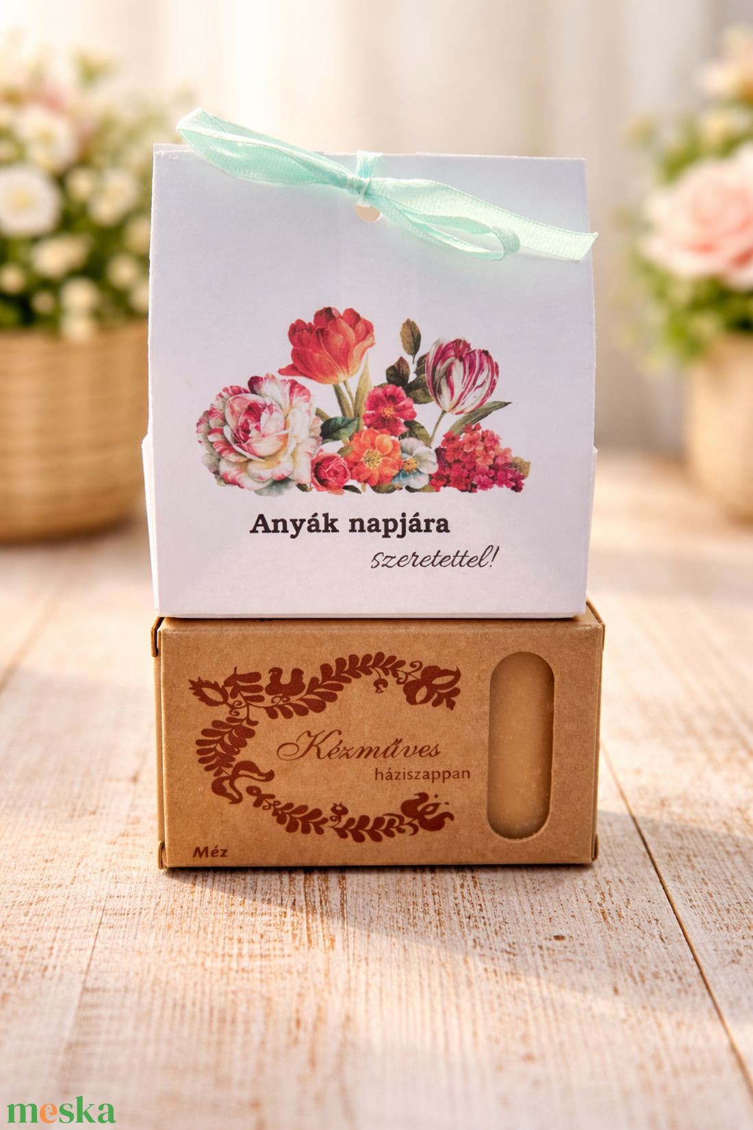 Anyák napi natúr ajándékcsomag � méz , aloevera , vagy méz csoki szappan díszdobozban, kézműves meglepetés - szépségápolás - szappan & fürdés - kézműves szappan - Meska.hu
