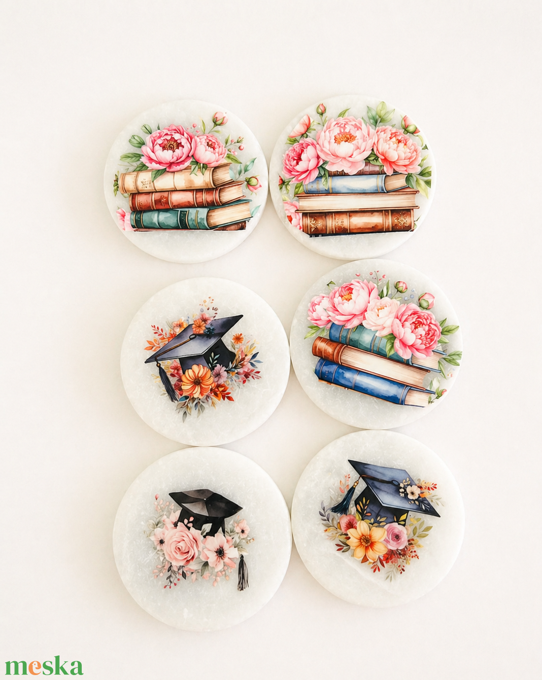 Pedagógusnapi ajándék � orchidea illatú szappan díszdobozban, könyves vagy ballagós hűtőmágnessel - szépségápolás - szappan & fürdés - kézműves szappan - Meska.hu