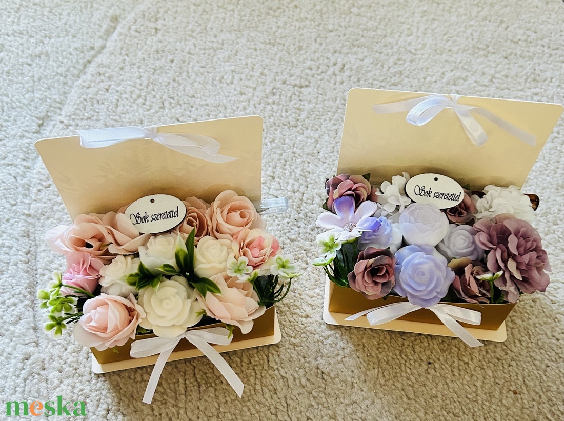Bézs és Lila szappan box  - szépségápolás - szappan & fürdés - kézműves szappan - Meska.hu