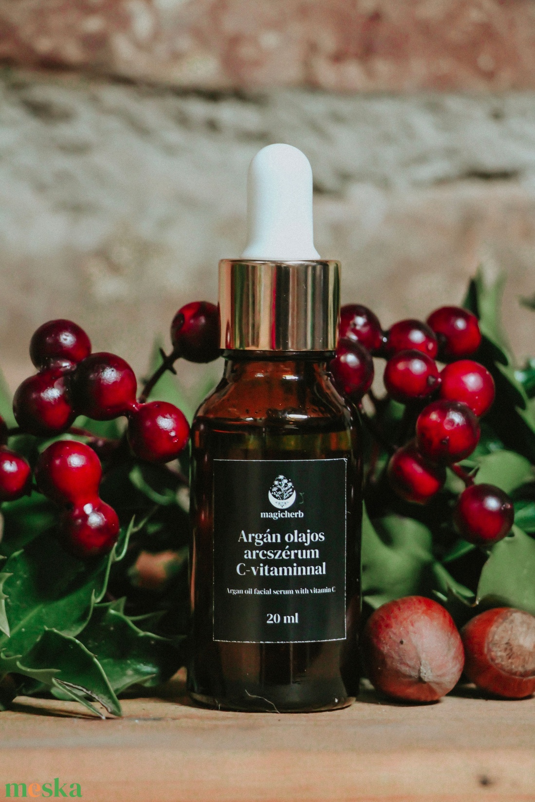 Argánolajos  Arcszérum C vitaminnal - szépségápolás - arcápolás - arckrém - Meska.hu