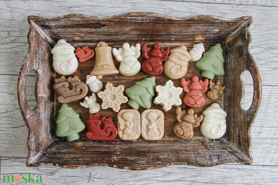 Mini szán karácsonyi ajándékszappanka kecsketejjel mesés karácsonyi illattal - szépségápolás - szappan & fürdés - kézműves szappan - Meska.hu