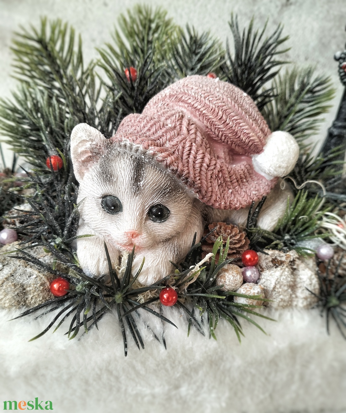 Cicás karácsony - karácsony - adventi díszek - adventi asztaldísz - Meska.hu Cicás karácsony - karácsony - adventi díszek - adventi asztaldísz - Meska.hu