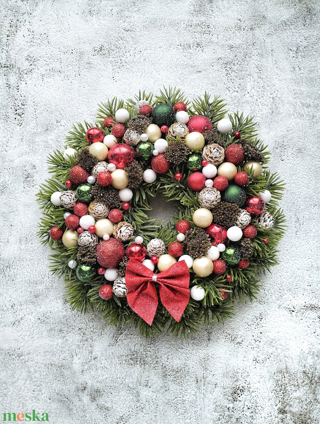 Karácsonyi kopogtató  - karácsony - karácsonyi lakásdekoráció - karácsonyi ajtódíszek - Meska.hu