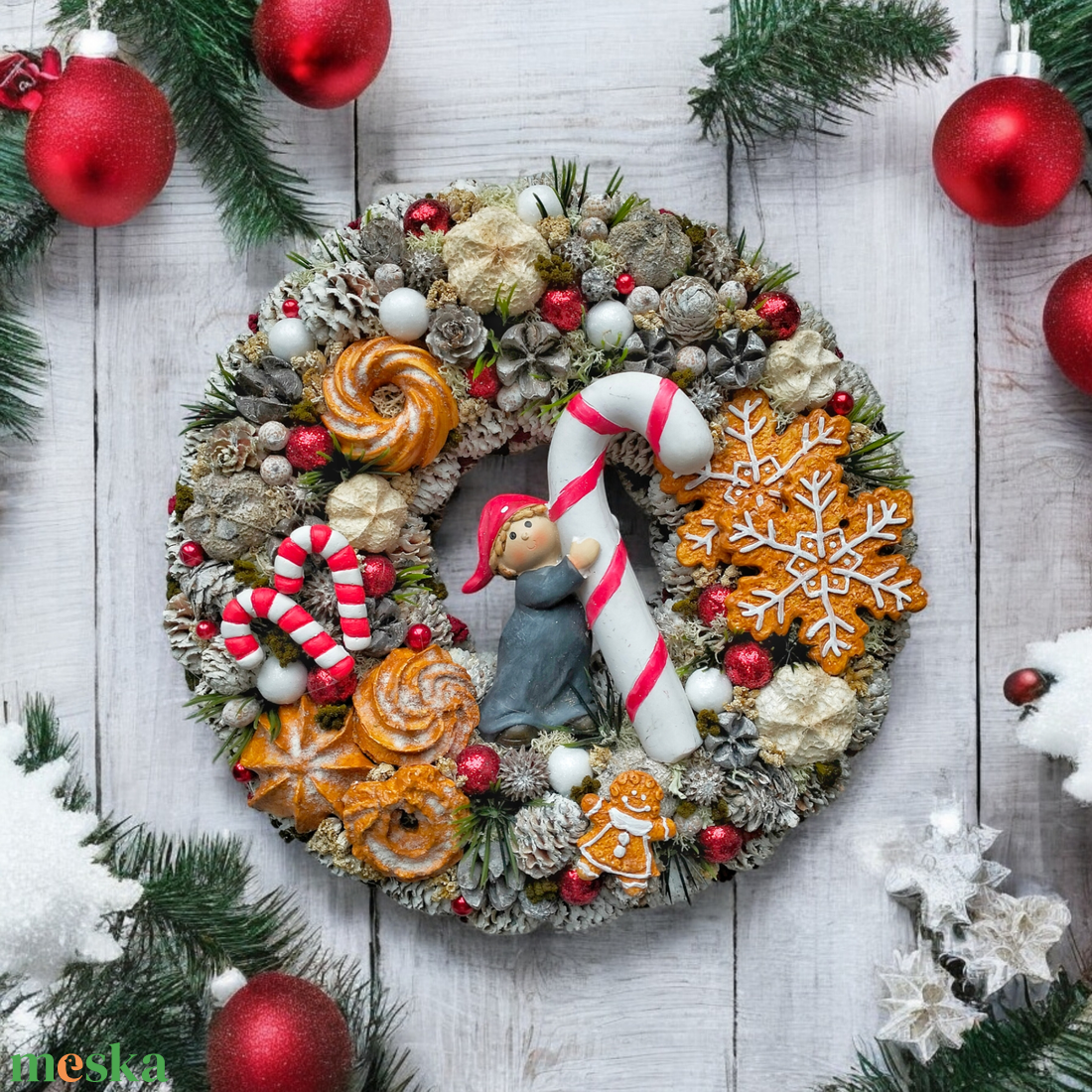 Sütis karácsonyi kopogtat - karácsony - karácsonyi lakásdekoráció - karácsonyi ajtódíszek - Meska.hu Sütis karácsonyi kopogtat - karácsony - karácsonyi lakásdekoráció - karácsonyi ajtódíszek - Meska.hu