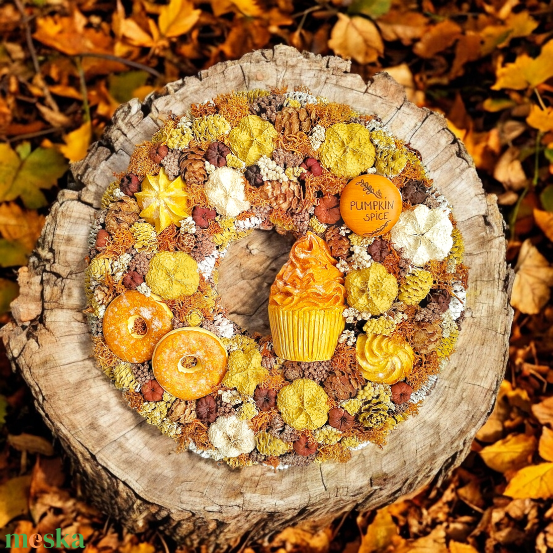 Pumpkin Spice édességes kopogtató - otthon & életmód - dekoráció - ajtó- és ablak dekoráció - ajtódísz & kopogtató - Meska.hu Pumpkin Spice édességes kopogtató - otthon & életmód - dekoráció - ajtó- és ablak dekoráció - ajtódísz & kopogtató - Meska.hu
