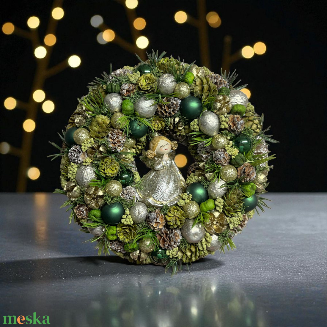 Karácsonyi ajtódísz - karácsony - karácsonyi lakásdekoráció - karácsonyi ajtódíszek - Meska.hu