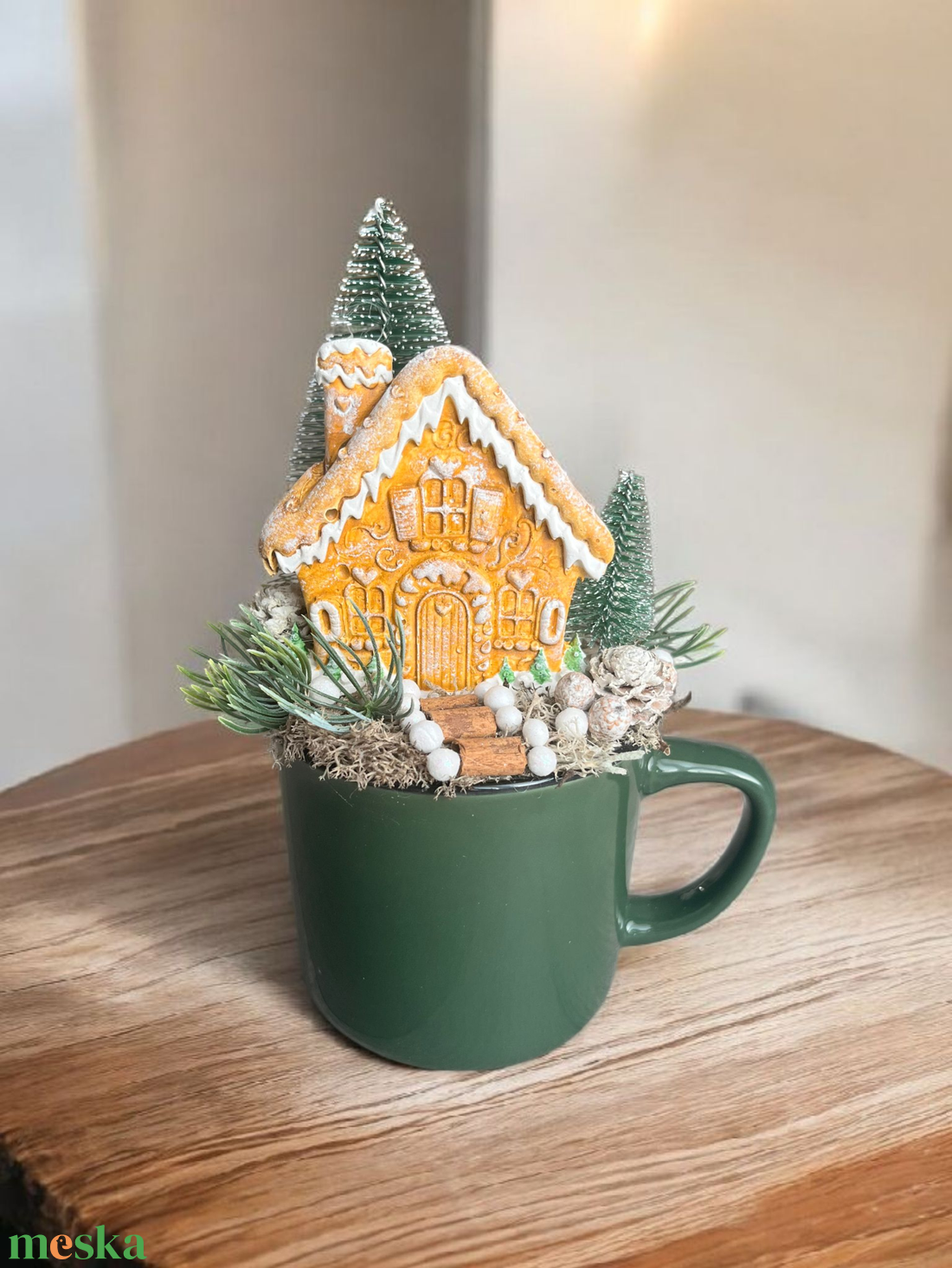 Bögrés asztaldísz - karácsony - adventi díszek - adventi asztaldísz - Meska.hu