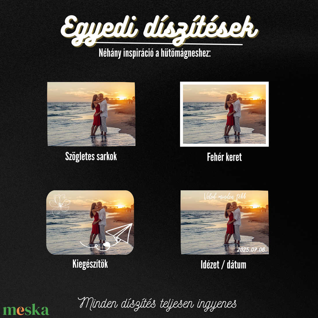 Egyedi Szerelmes Hűtőmágnes  10  7,5 cm - otthon & életmód - konyhafelszerelés, tálalás - konyhai dekoráció - hűtőmágnes - Meska.hu