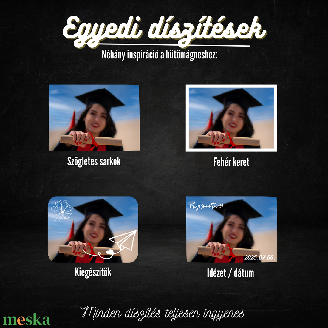 Egyedi Tanulmányi Hűtőmágnes  7,5  5 cm - otthon & életmód - konyhafelszerelés, tálalás - konyhai dekoráció - hűtőmágnes - Meska.hu