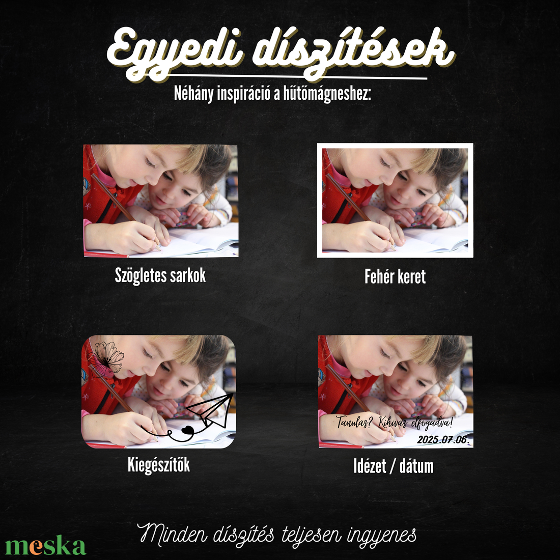Egyedi Iskolás Hűtőmágnes  7,5  5 cm - otthon & életmód - konyhafelszerelés, tálalás - konyhai dekoráció - hűtőmágnes - Meska.hu