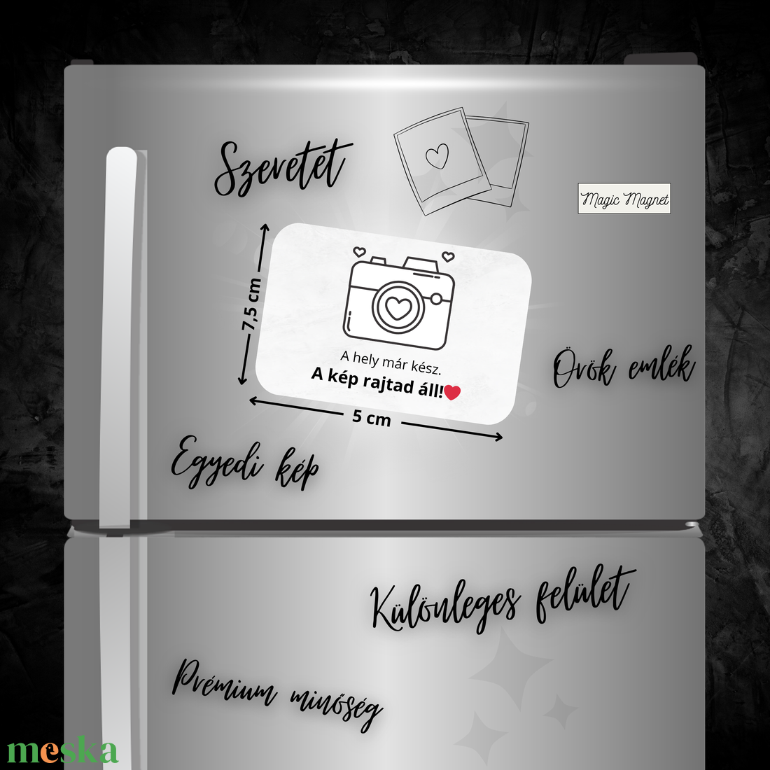 Kis Méretű Egyedi Hűtőmágnes  7,5  5 cm - otthon & életmód - konyhafelszerelés, tálalás - konyhai dekoráció - hűtőmágnes - Meska.hu