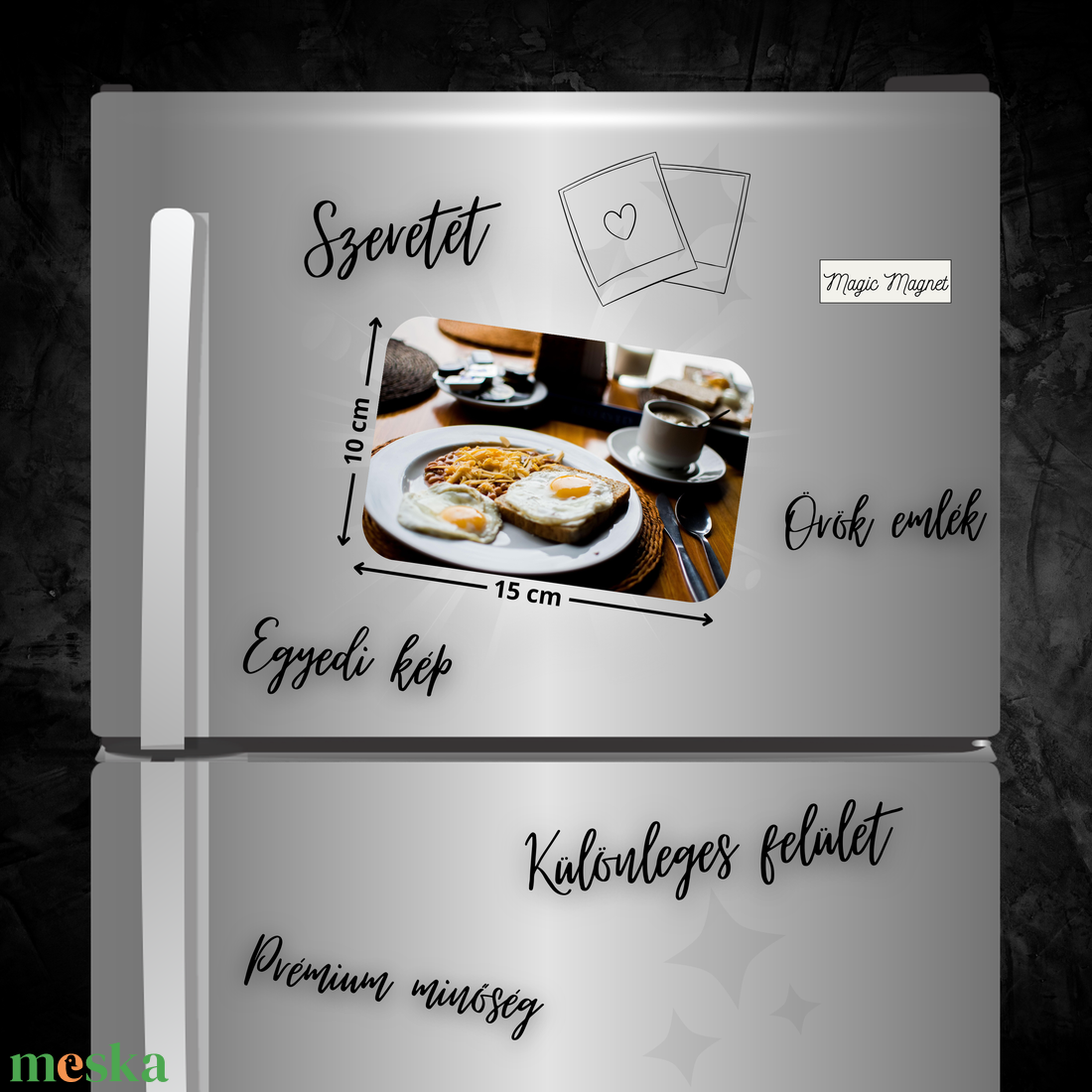 Egyedi Gasztro Hűtőmágnes  15  10 cm - otthon & életmód - konyhafelszerelés, tálalás - konyhai dekoráció - hűtőmágnes - Meska.hu