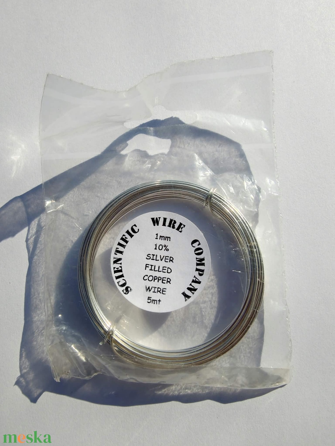 PureSilver Craft Wire � 10% ezüsttartalom 1mm. - kellékek & szerszámok - ékszerkellék - nyaklánc alap - Meska.hu