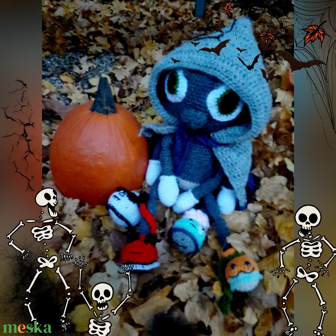 Halloweeni pók - otthon & életmód - dekoráció - halloween - halloweeni figurák - Meska.hu