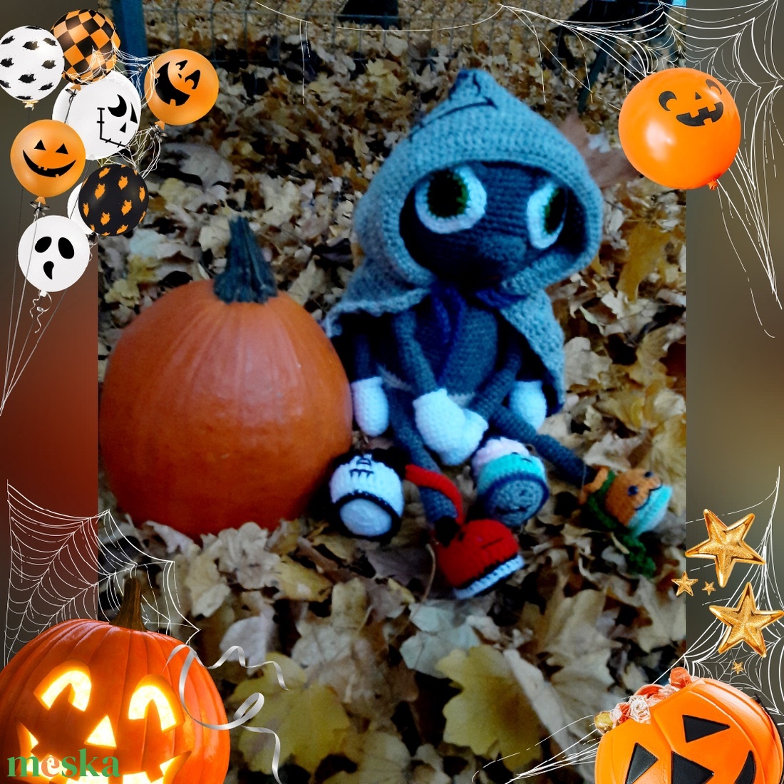 Halloweeni pók - otthon & életmód - dekoráció - halloween - halloweeni figurák - Meska.hu