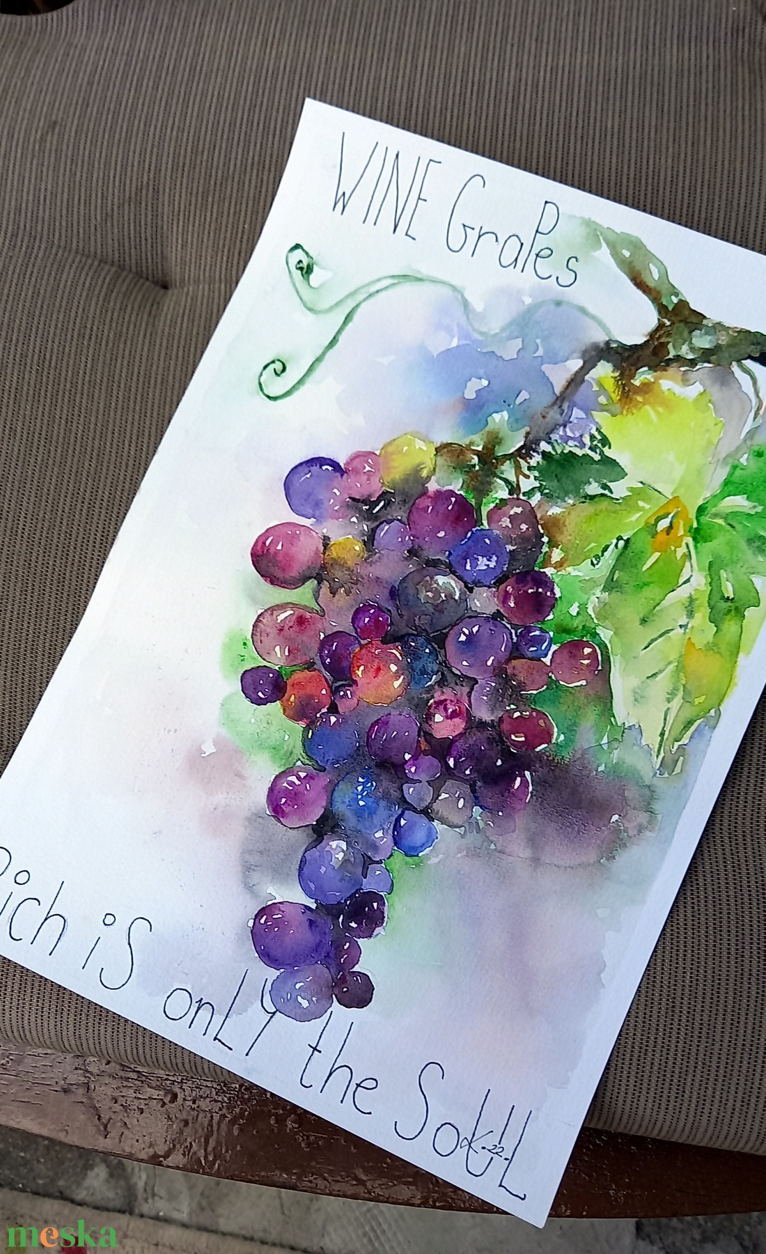 Őszi gyümölcsök akvarell motivációs szöveggel (keret nélkül) Szőlő (Grapes) - művészet - festmény - akvarell - Meska.hu Őszi gyümölcsök akvarell motivációs szöveggel (keret nélkül) Szőlő (Grapes) - művészet - festmény - akvarell - Meska.hu