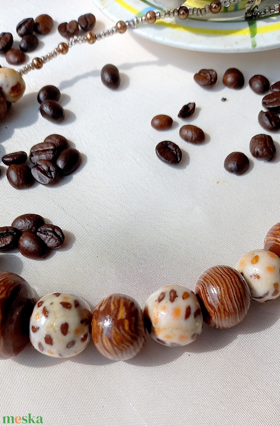 Coffee time! millefiori polymer nyaklánc - ékszer - nyaklánc - bogyós nyaklánc - Meska.hu Coffee time! millefiori polymer nyaklánc - ékszer - nyaklánc - bogyós nyaklánc - Meska.hu