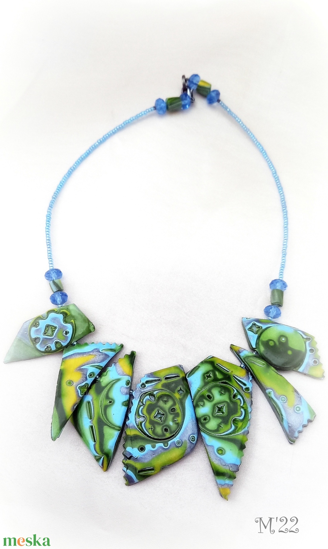 Hűsítő citrus mokume gane polymer clay nyaklánc egyedi medálgyöngyökkel - ékszer - nyaklánc - medálos nyaklánc - Meska.hu Hűsítő citrus mokume gane polymer clay nyaklánc egyedi medálgyöngyökkel - ékszer - nyaklánc - medálos nyaklánc - Meska.hu