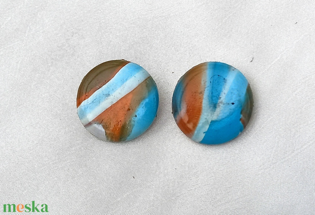 Beach márványos ékszergyurma klipsz korong 30 mm-es - ékszer - fülbevaló - klipsz - Meska.hu Beach márványos ékszergyurma klipsz korong 30 mm-es - ékszer - fülbevaló - klipsz - Meska.hu