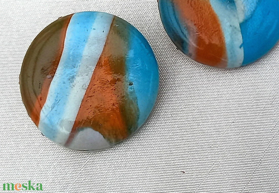 Beach márványos ékszergyurma klipsz korong 30 mm-es - ékszer - fülbevaló - klipsz - Meska.hu Beach márványos ékszergyurma klipsz korong 30 mm-es - ékszer - fülbevaló - klipsz - Meska.hu