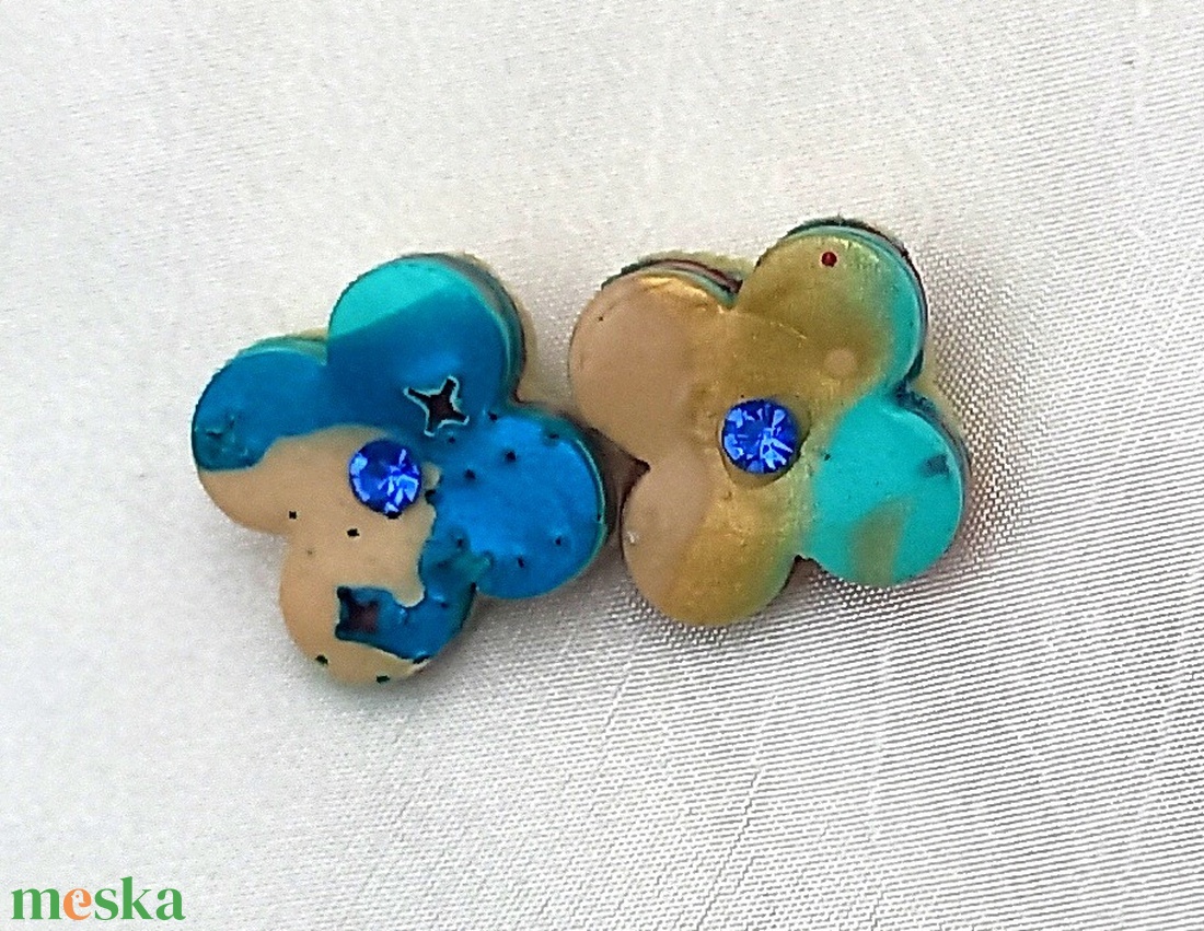 Kisvirág mokume gane ékszergyurma virág alakú klipsz 25 mm-es - ékszer - fülbevaló - klipsz - Meska.hu Kisvirág mokume gane ékszergyurma virág alakú klipsz 25 mm-es - ékszer - fülbevaló - klipsz - Meska.hu