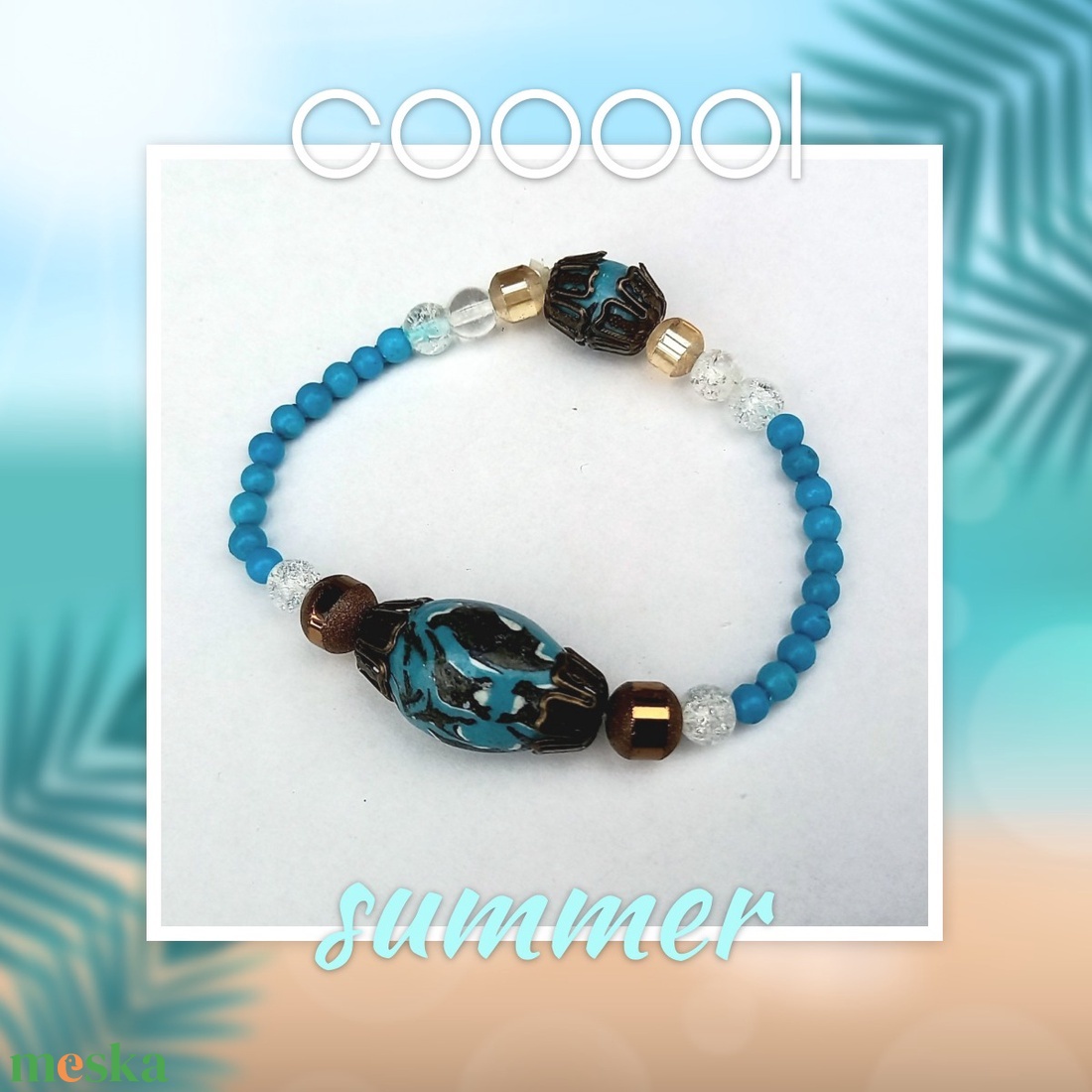 Cool summer! - Van Gogh Mandulafája gumis karkötő polymer gyöngyökből - ékszer - karkötő - gyöngyös karkötő - Meska.hu Cool summer! - Van Gogh Mandulafája gumis karkötő polymer gyöngyökből - ékszer - karkötő - gyöngyös karkötő - Meska.hu