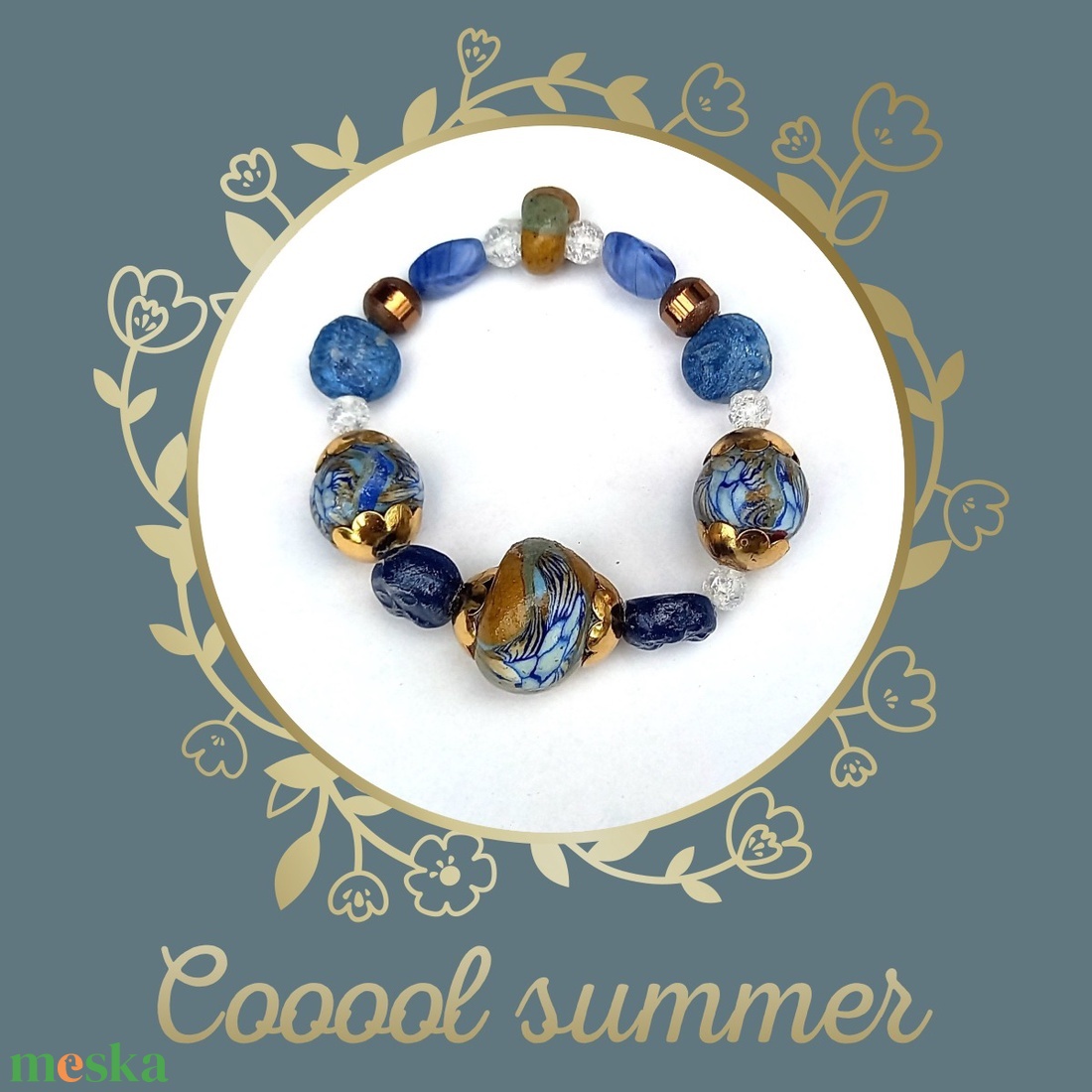 Cool summer! - Lucia 1. gumis karkötő polymer gyöngyökből - ékszer - karkötő - ásványkarkötő - Meska.hu Cool summer! - Lucia 1. gumis karkötő polymer gyöngyökből - ékszer - karkötő - ásványkarkötő - Meska.hu