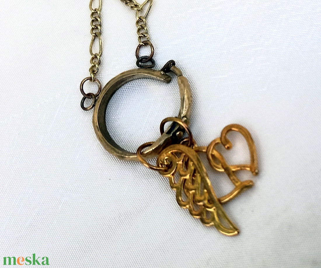 Angyalszív vörösréz 14K aranyozott nyitható-zárható charmtartó két charmmal hosszú-félhosszú láncon - ékszer - nyaklánc - medálos nyaklánc - Meska.hu Angyalszív vörösréz 14K aranyozott nyitható-zárható charmtartó két charmmal hosszú-félhosszú láncon - ékszer - nyaklánc - medálos nyaklánc - Meska.hu
