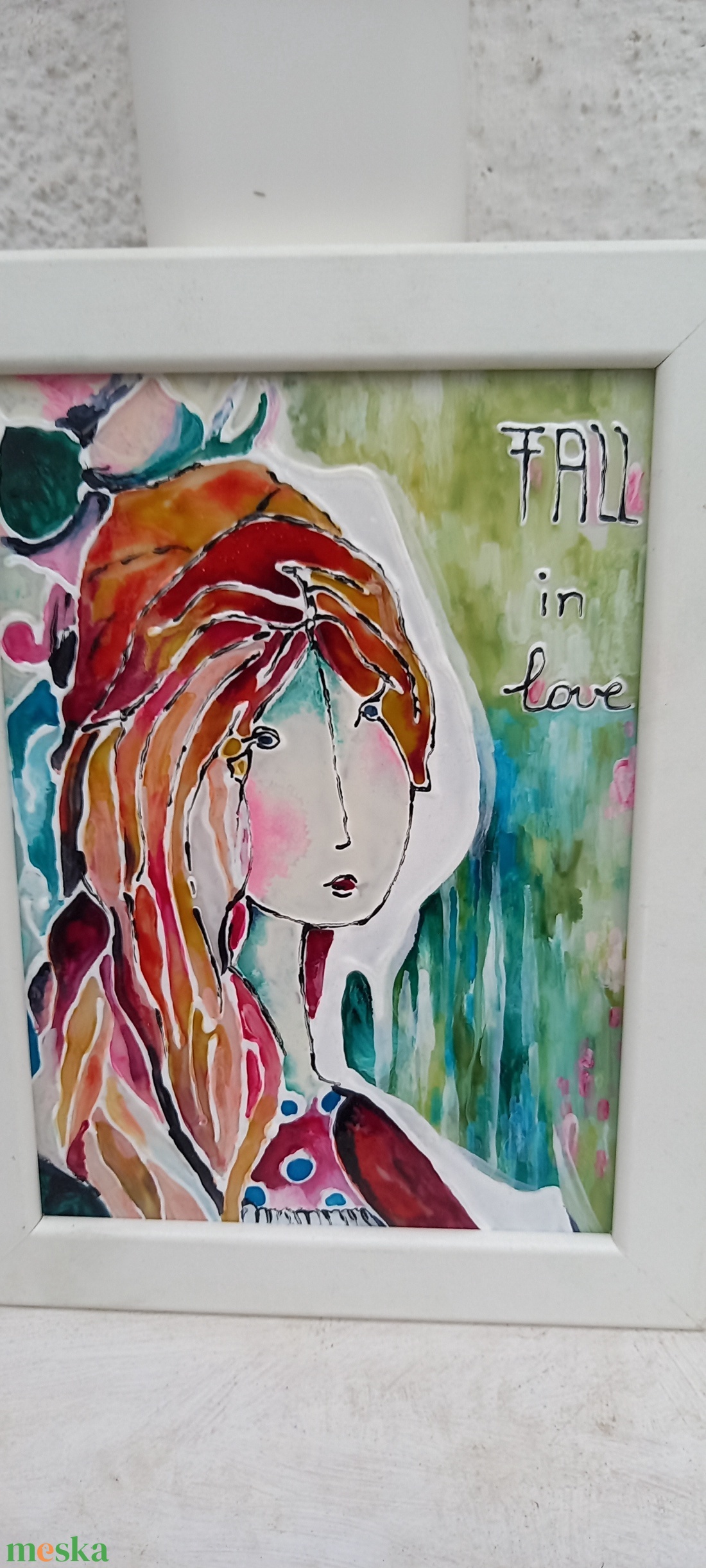 Fall in love üvegfestmény plexin, keretben 21x17 - művészet - festmény - üvegfestmény - Meska.hu Fall in love üvegfestmény plexin, keretben 21x17 - művészet - festmény - üvegfestmény - Meska.hu