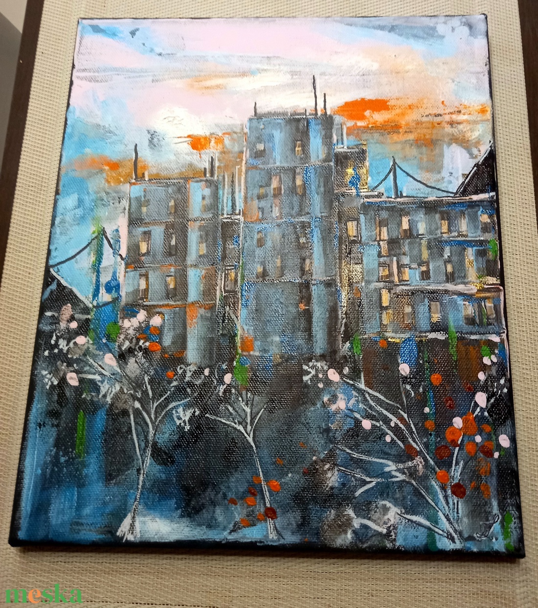 A felkelő Nap háza akrilfestmény fekete feszített vásznon, 25x30, keret nélkül - művészet - festmény - akril - Meska.hu A felkelő Nap háza akrilfestmény fekete feszített vásznon, 25x30, keret nélkül - művészet - festmény - akril - Meska.hu