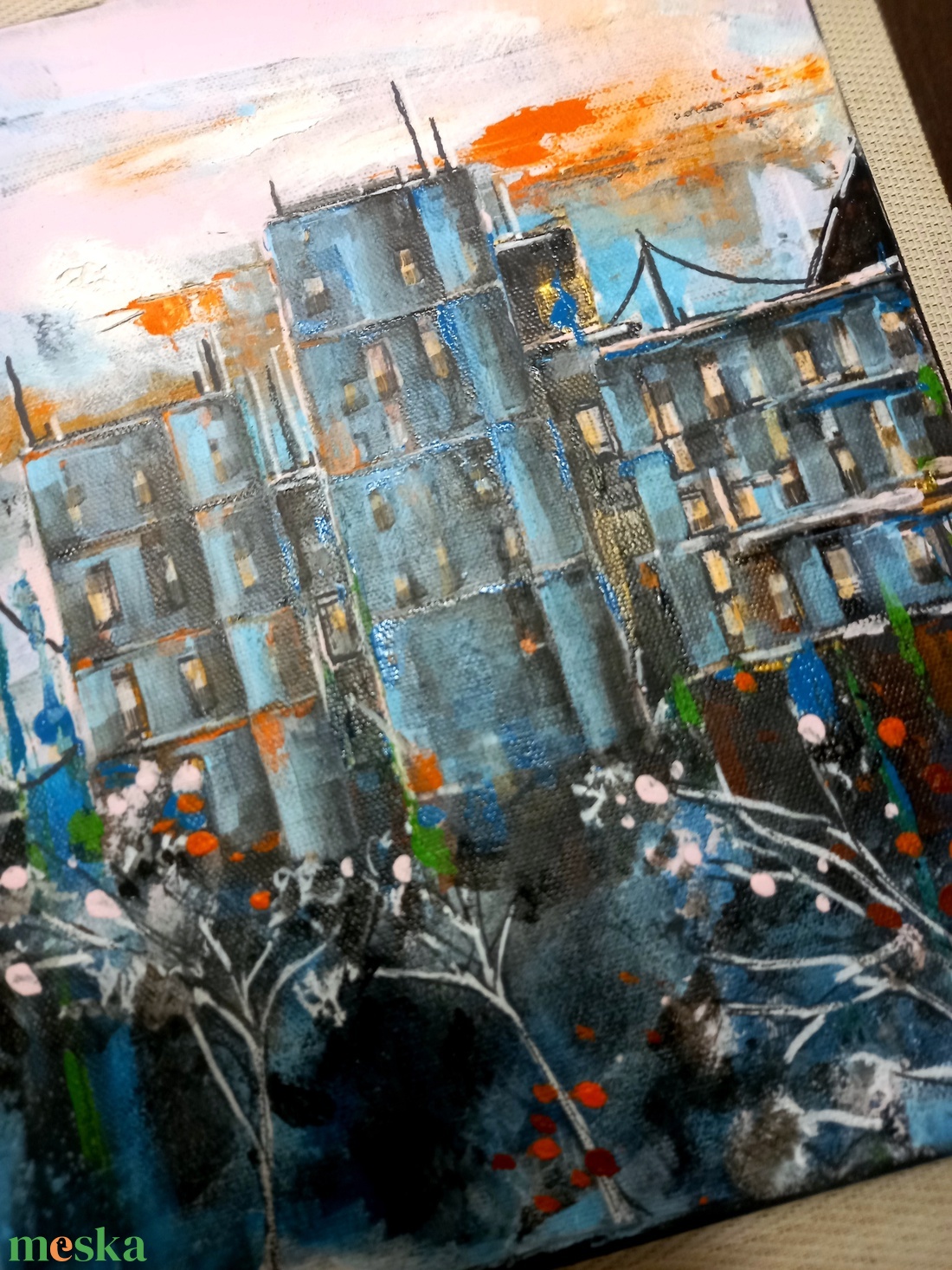A felkelő Nap háza akrilfestmény fekete feszített vásznon, 25x30, keret nélkül - művészet - festmény - akril - Meska.hu A felkelő Nap háza akrilfestmény fekete feszített vásznon, 25x30, keret nélkül - művészet - festmény - akril - Meska.hu
