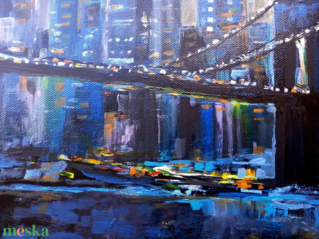 Éjszaka Brooklynban akrilfestmény fekete feszített vásznon, 25x30, keret nélkül - művészet - festmény - akril - Meska.hu Éjszaka Brooklynban akrilfestmény fekete feszített vásznon, 25x30, keret nélkül - művészet - festmény - akril - Meska.hu