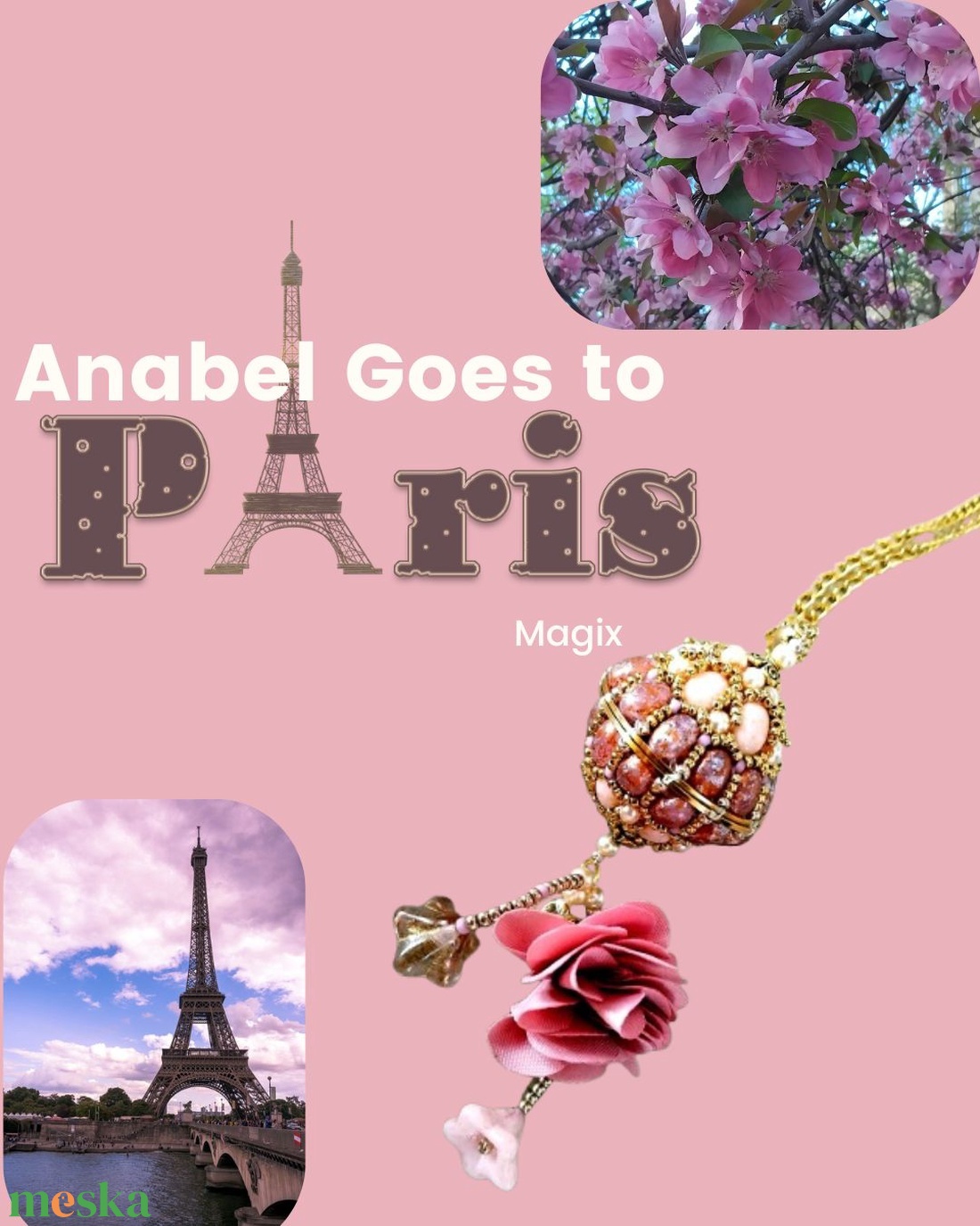 Anabel Goes to Paris gyöngymedálos alkalmi ékszer extrahosszú láncon, rendelésre - ékszer - nyaklánc - medálos nyaklánc - Meska.hu Anabel Goes to Paris gyöngymedálos alkalmi ékszer extrahosszú láncon, rendelésre - ékszer - nyaklánc - medálos nyaklánc - Meska.hu