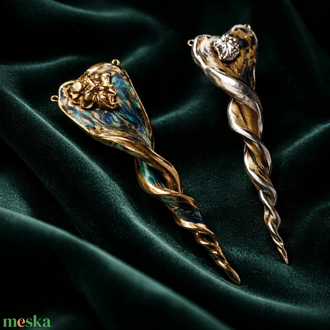 Óriás DNS dagger heart medál, választható hosszúságú lánccal, egyedi színben rendelésre is - ékszer - nyaklánc - medál - Meska.hu