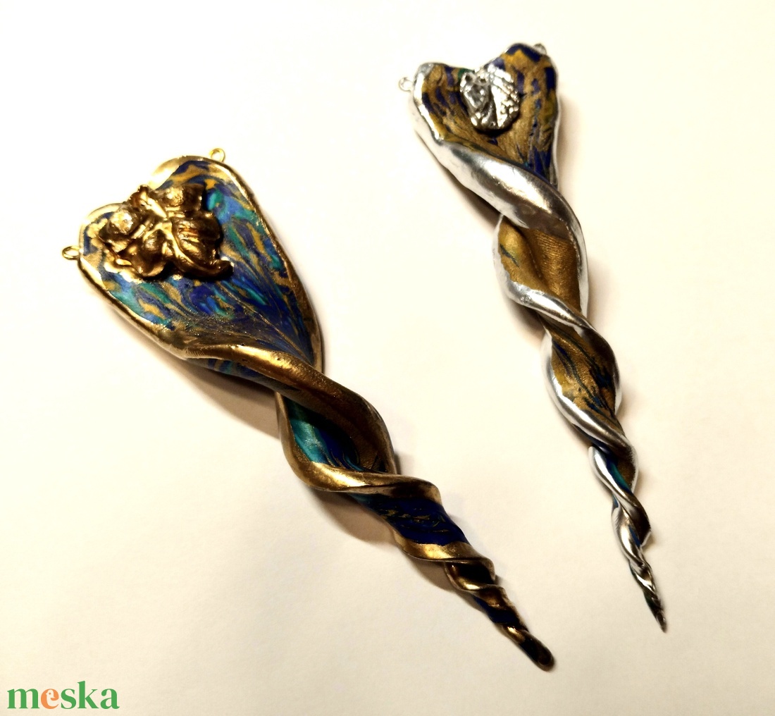 Óriás DNS dagger heart medál, választható hosszúságú lánccal, egyedi színben rendelésre is - ékszer - nyaklánc - medál - Meska.hu