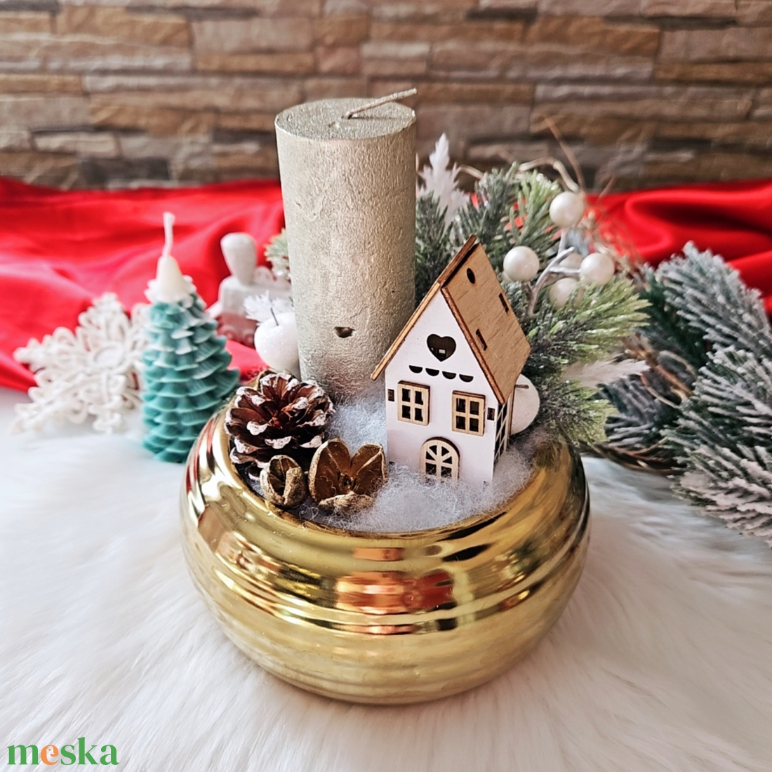 Téli varázslat - karácsony - adventi díszek - adventi gyertyadíszek és koszorúdíszek - Meska.hu Téli varázslat - karácsony - adventi díszek - adventi gyertyadíszek és koszorúdíszek - Meska.hu