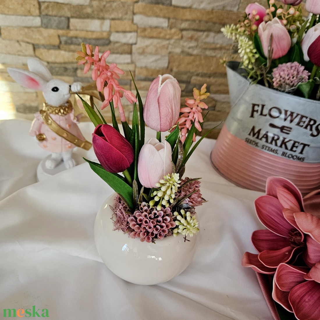 Tulipános asztali dekoráció kicsi - otthon & életmód - dekoráció - asztal és polc dekoráció - asztaldísz - Meska.hu Tulipános asztali dekoráció kicsi - otthon & életmód - dekoráció - asztal és polc dekoráció - asztaldísz - Meska.hu