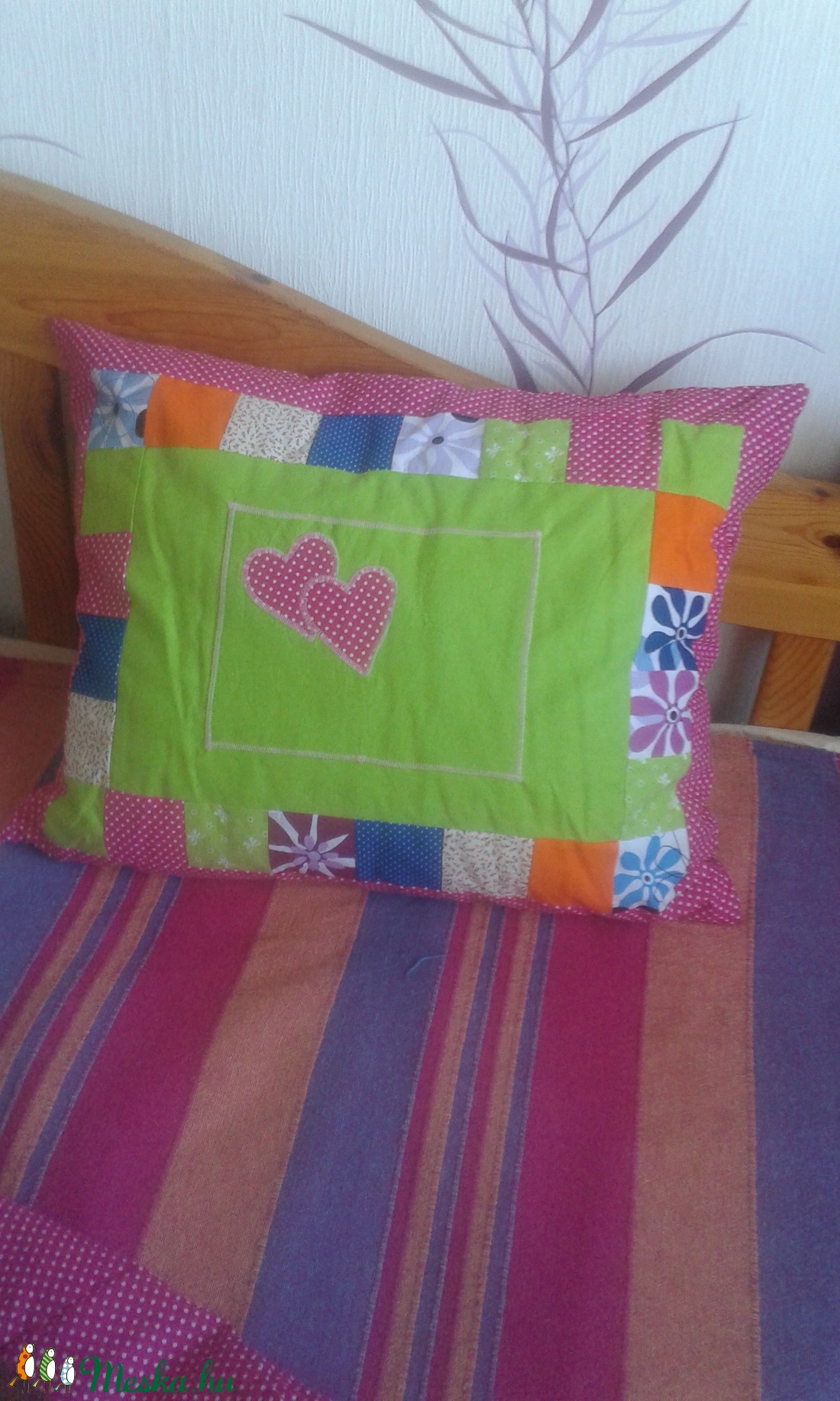 Patchwork takaró és párna - otthon & életmód - lakástextil - felnőtt takaró, pléd - Meska.hu