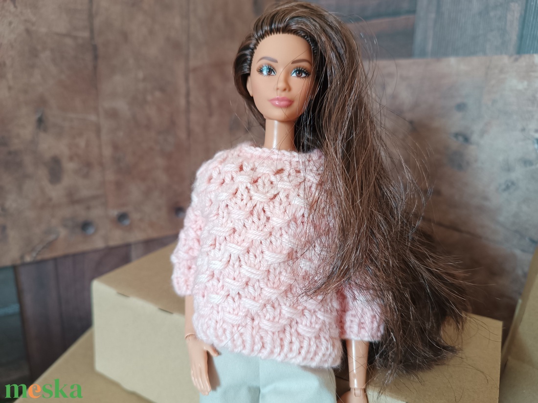 My B doll sweater 25/01 - pulcsi kötésminta - diy (csináld magad) - szabásminta, útmutató - kötésminták - Meska.hu