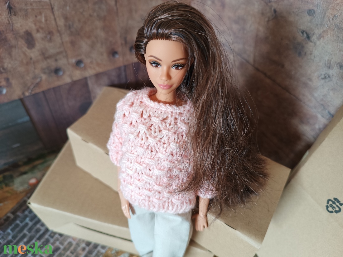 My B doll sweater 25/01 - pulcsi kötésminta - diy (csináld magad) - szabásminta, útmutató - kötésminták - Meska.hu