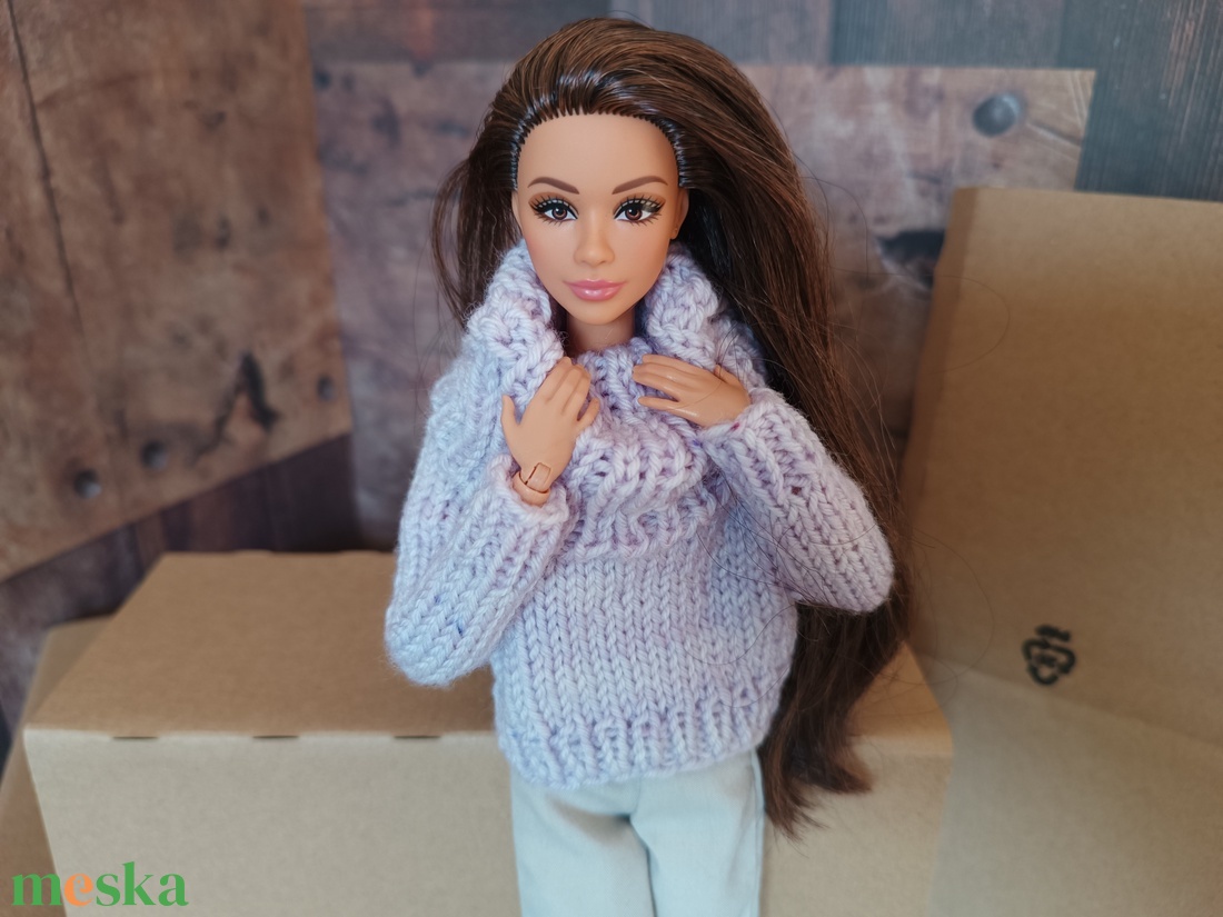 My B doll sweater 25/04 - pulcsi kötésminta - diy (csináld magad) - szabásminta, útmutató - kötésminták - Meska.hu