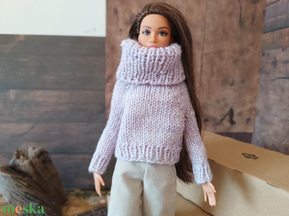 My B doll sweater 25/04 - pulcsi kötésminta - diy (csináld magad) - szabásminta, útmutató - kötésminták - Meska.hu
