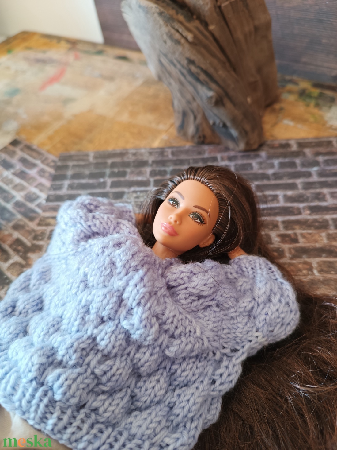 My B doll sweater 25/05 - pulcsi kötésminta - diy (csináld magad) - szabásminta, útmutató - kötésminták - Meska.hu