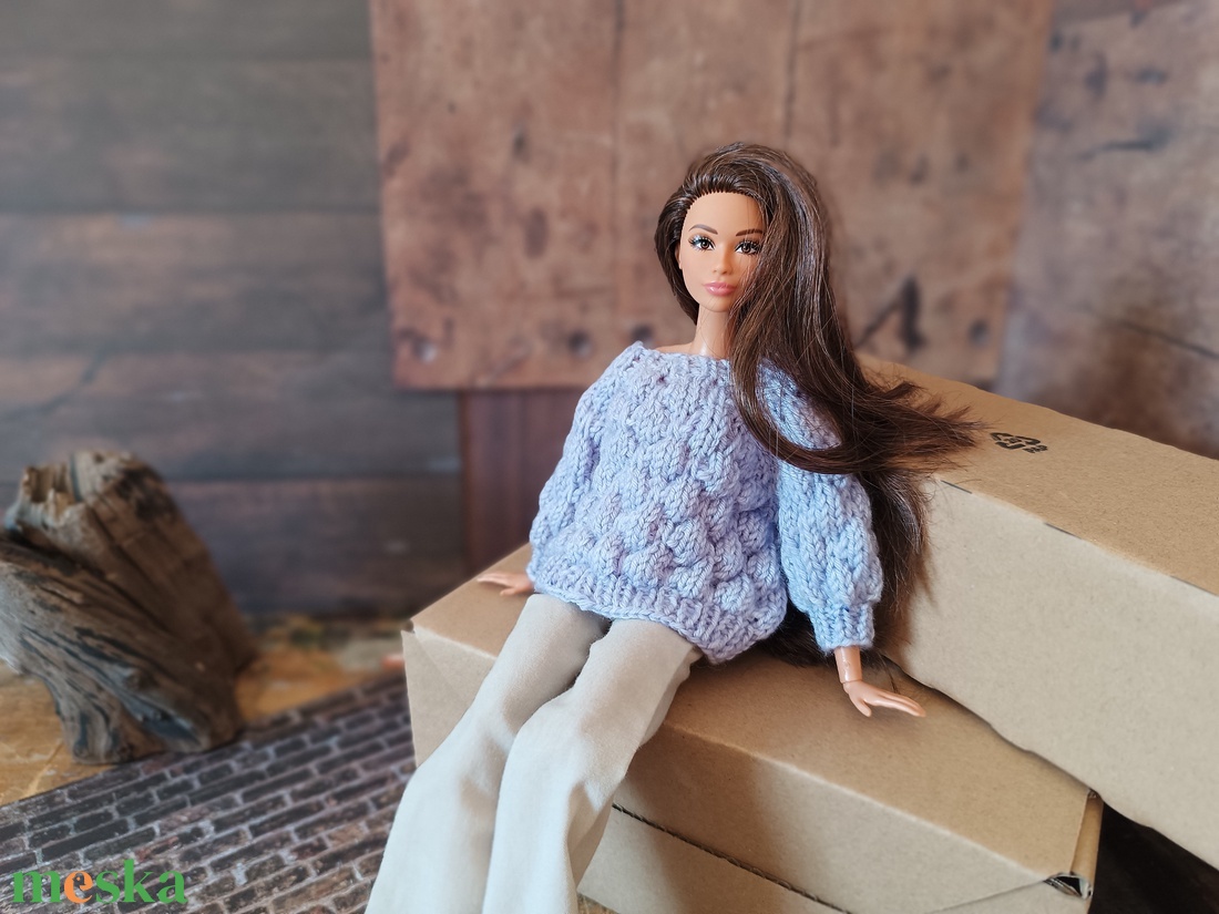 My B doll sweater 25/05 - pulcsi kötésminta - diy (csináld magad) - szabásminta, útmutató - kötésminták - Meska.hu