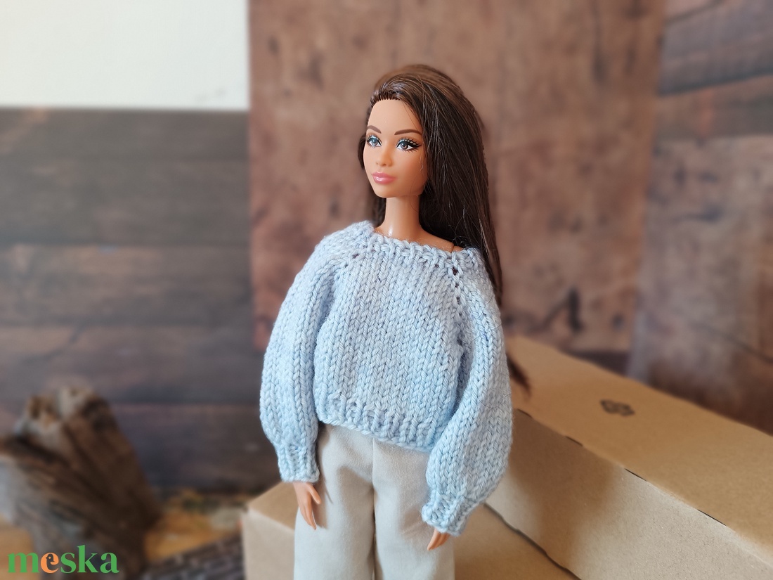 My B doll sweater 25/06 - pulcsi kötésminta - diy (csináld magad) - szabásminta, útmutató - kötésminták - Meska.hu