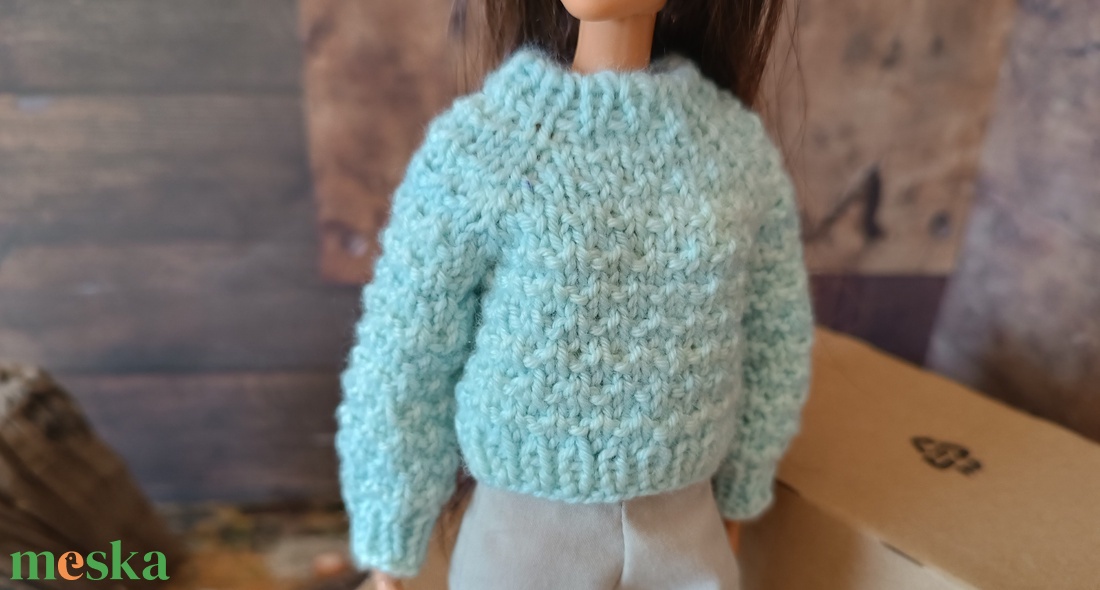 My B doll sweater 25/07 - pulcsi kötésminta - diy (csináld magad) - szabásminta, útmutató - kötésminták - Meska.hu