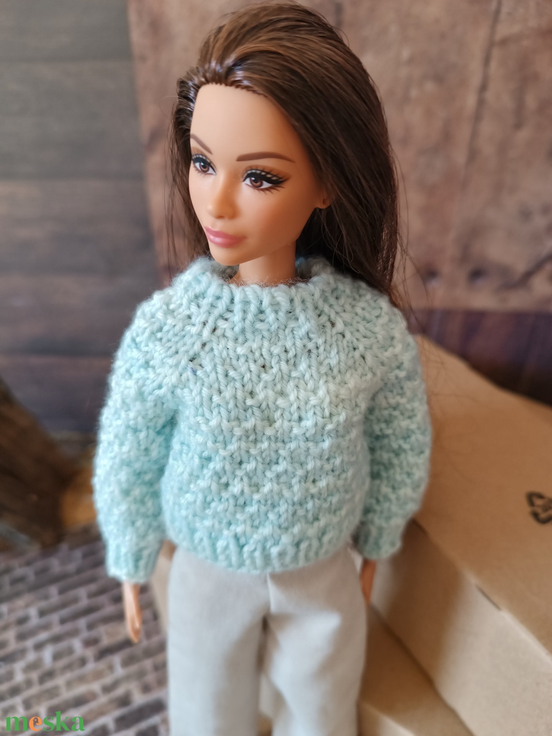 My B doll sweater 25/07 - pulcsi kötésminta - diy (csináld magad) - szabásminta, útmutató - kötésminták - Meska.hu