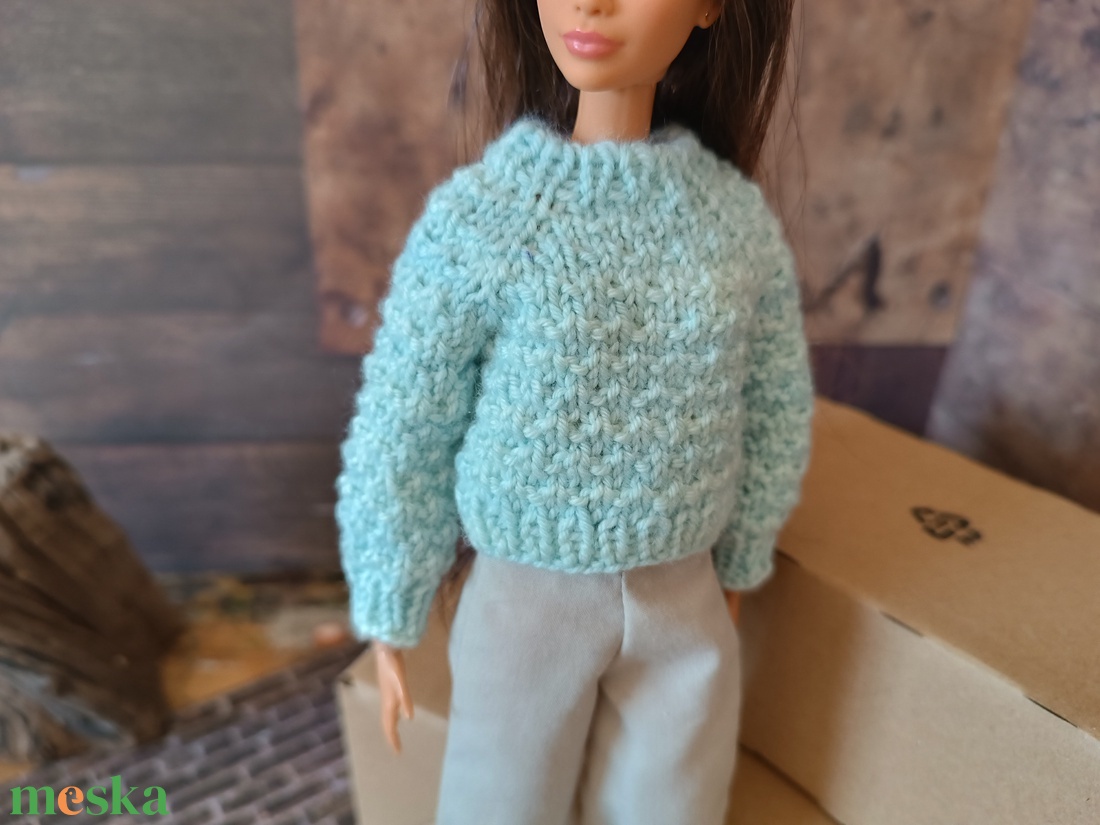 My B doll sweater 25/07 - pulcsi kötésminta - diy (csináld magad) - szabásminta, útmutató - kötésminták - Meska.hu